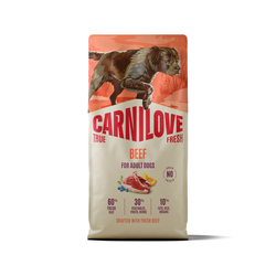 CARNILOVE TRUE FRESH Dog Beef sausas pašaras šunims 12 kg CARNILOVE TRUE FRESH Dog Beef sausas pašaras šunims 12 kg