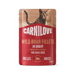 Carnilove kons. katėms maišeliuose Wild Boar Chamomile 85g