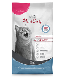 Platinum MeatCrisp sausas pašaras sterilizuotoms katėms su žuvimi 3 kg 
