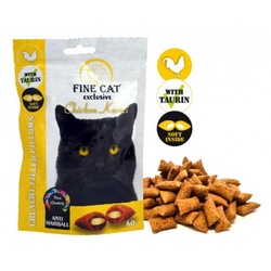 FINE CAT pagalvėlės katėms Anti-Hairball 60g 