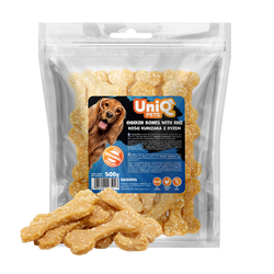 UniQ Pets – Vištienos kaulai su ryžiais, 500 g