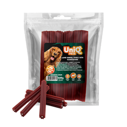 UniQ Pets – Ėrienos dantų lazdelė su gliukozaminu, 20 cm, 500 g UniQ Pets – Ėrienos dantų lazdelė su gliukozaminu, 20 cm, 500 g