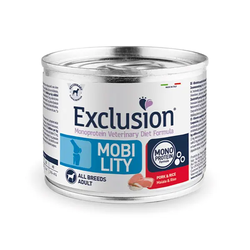 Exclusion Mobility dietinis konservuotas pašaras šunims su kiauliena ir ryžiais, 200g Exclusion Mobility dietinis konservuotas pašaras šunims su kiauliena ir ryžiais, 200g