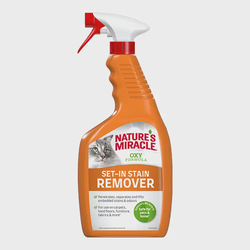 Nature's Miracle dėmių ir kvapų valymo priemonė SET-IN OXY S+O katėms, 709ml
