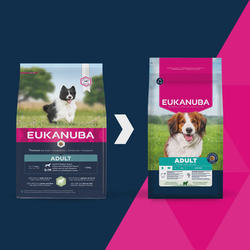 Eukanuba Adult Small & Medium Lamb & Rice 12kg.