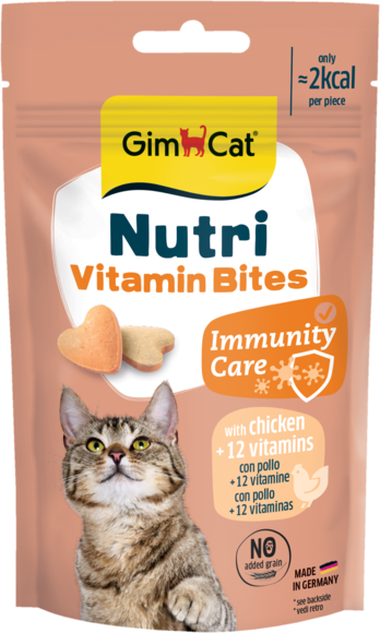 GIMCAT NUTRI VITAMIN BITES CHICKEN (su vitaminais ir vištiena) 40 G