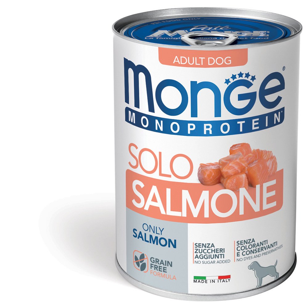 Monge Monoproteico Solo - Wet Dog Pate 100% Salmon 400g