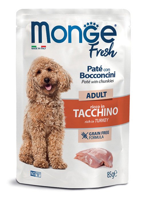 Monge Fresh - Pouches Dog Adult Turkey 85g