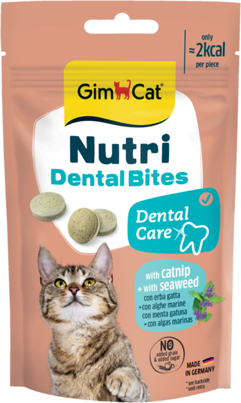 GIMCAT NUTRI DENTAL BITES (su katžole ir dumbliais) 40 G
