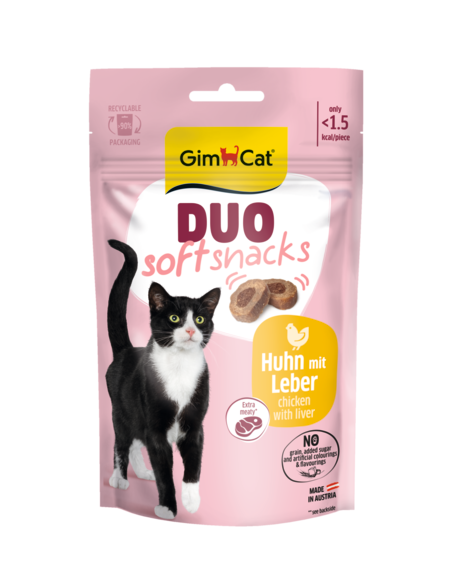 Gimcat Minkšti skanėstai su vištiena ir kepenėlėm 50 gr