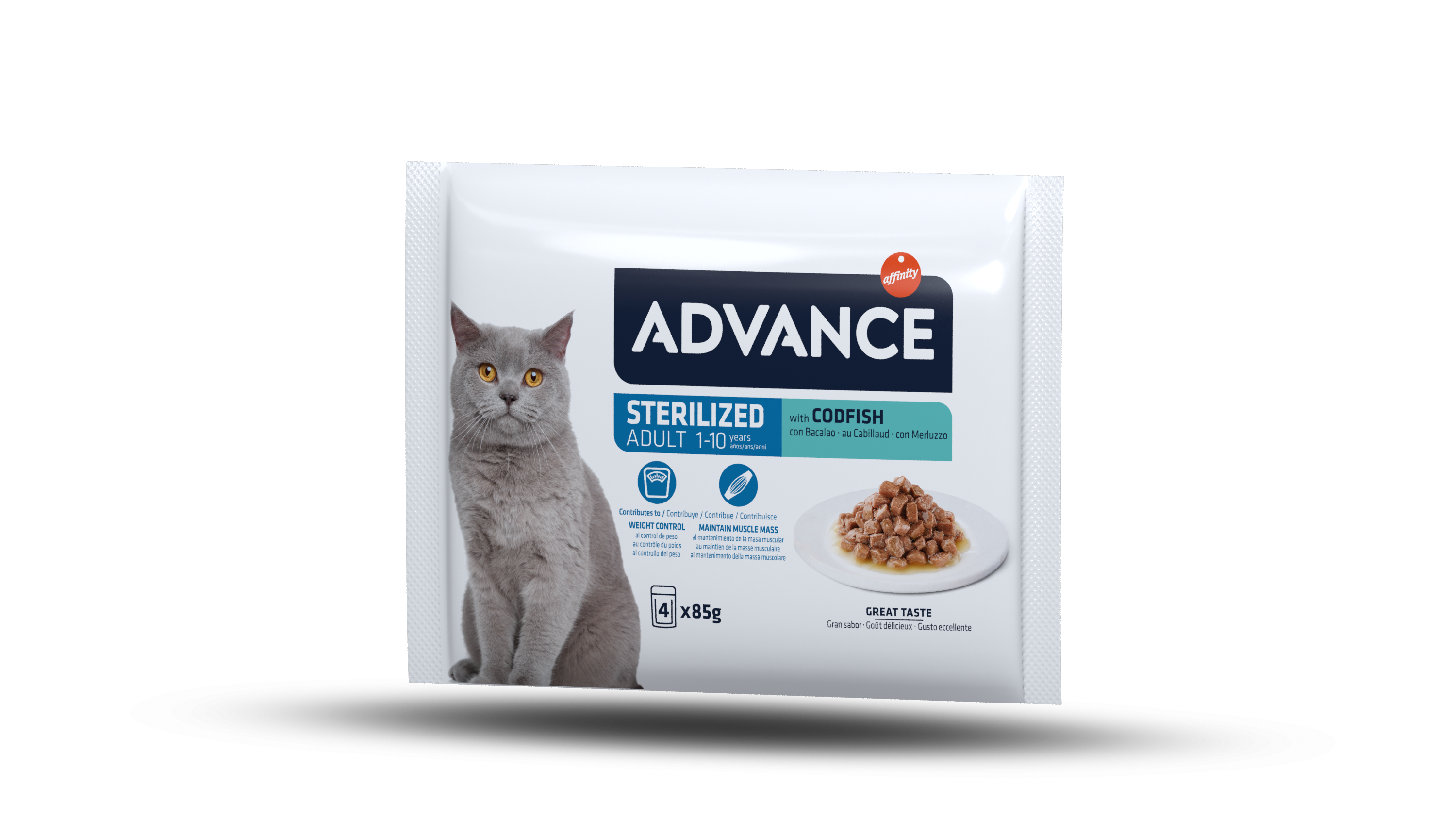 Advance Wet Sterilized Codfish Flow 4x85g