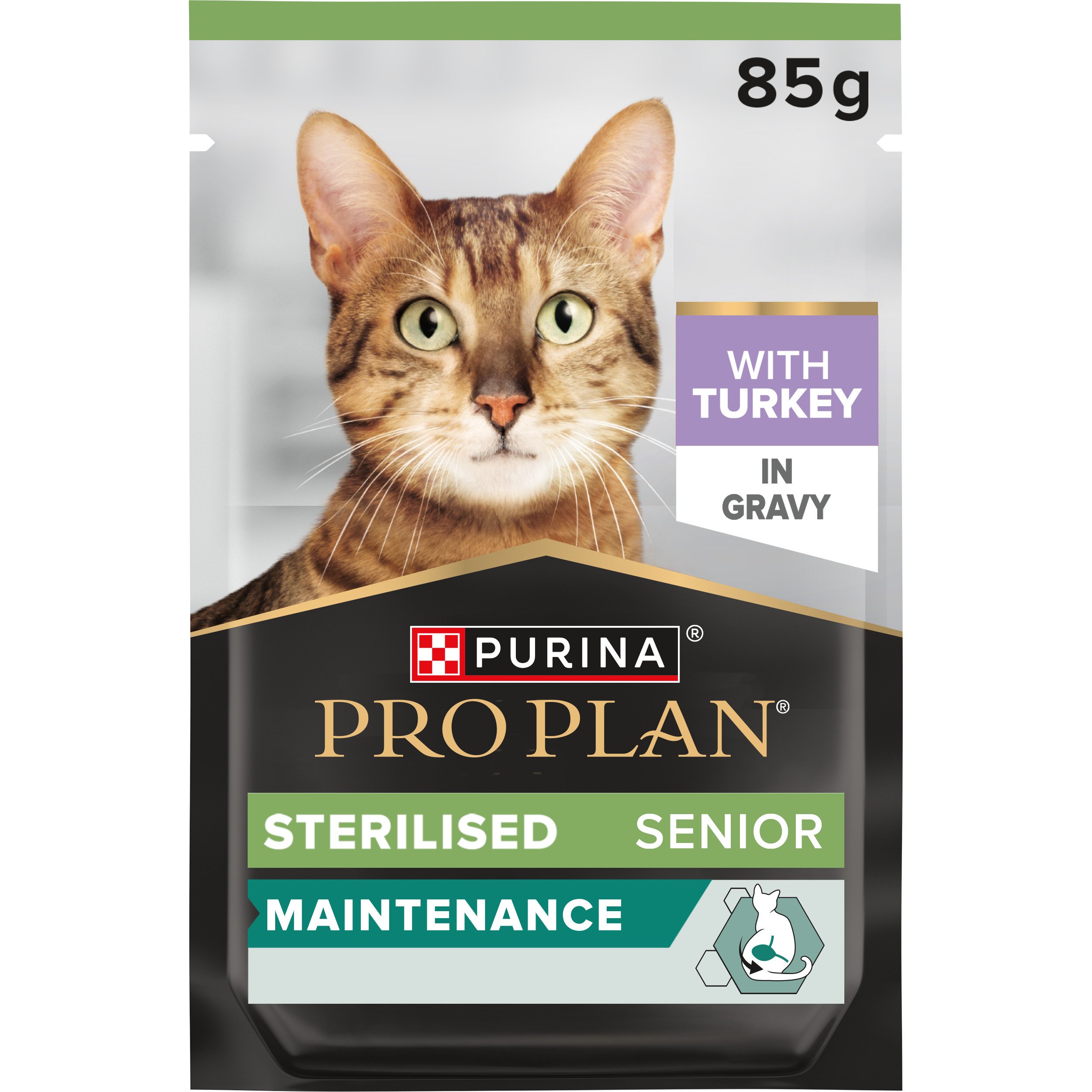Proplan Cat Sterilised Senior Turkey Grav 85g