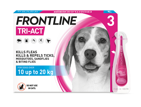 FRONTLINE TRI-ACT Užlašinamasis tirpalas 10-20kg šunims N3