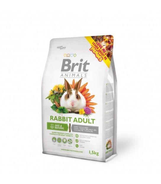 Brit Animals maistas suaugusiems triušiams 3 kg.