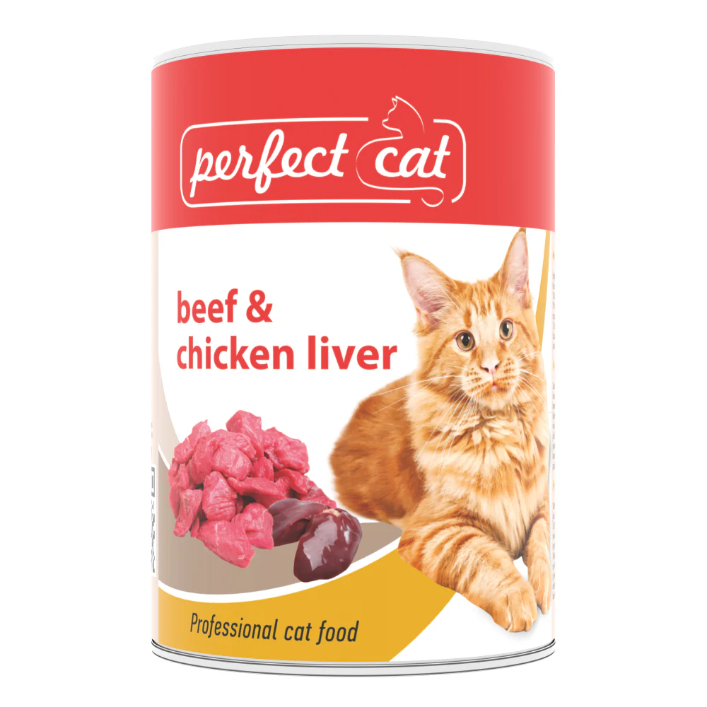 Perfect Cat Beef & Chiken Liver konservai katėms 400gr