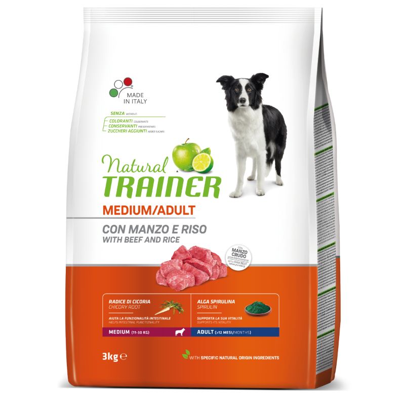 Trainer Natural Medium Adult Beef&Rice 3kg