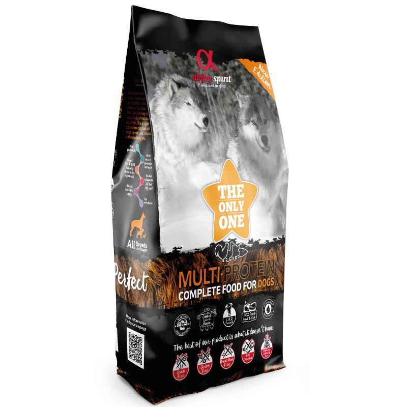 ALPHA SPIRIT MULTIPROTEIN drėgnas multi pašaras šunims 12kg
