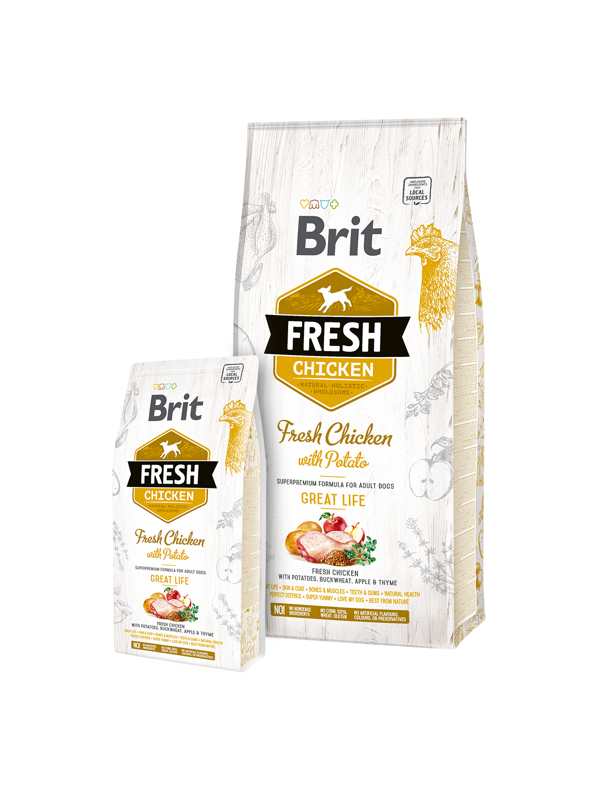 Brit Fresh Chicken with Potato Adult 12kg