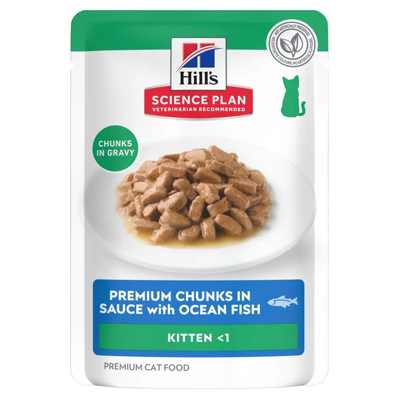 Hills Feline Kitten Ocean Fish guliašas 12 x 85gr.