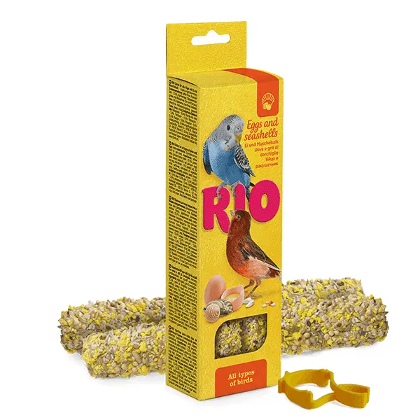 RIO lazdelės paukščiams su kiau?iniais ir austrių kiautais, 2x40 g