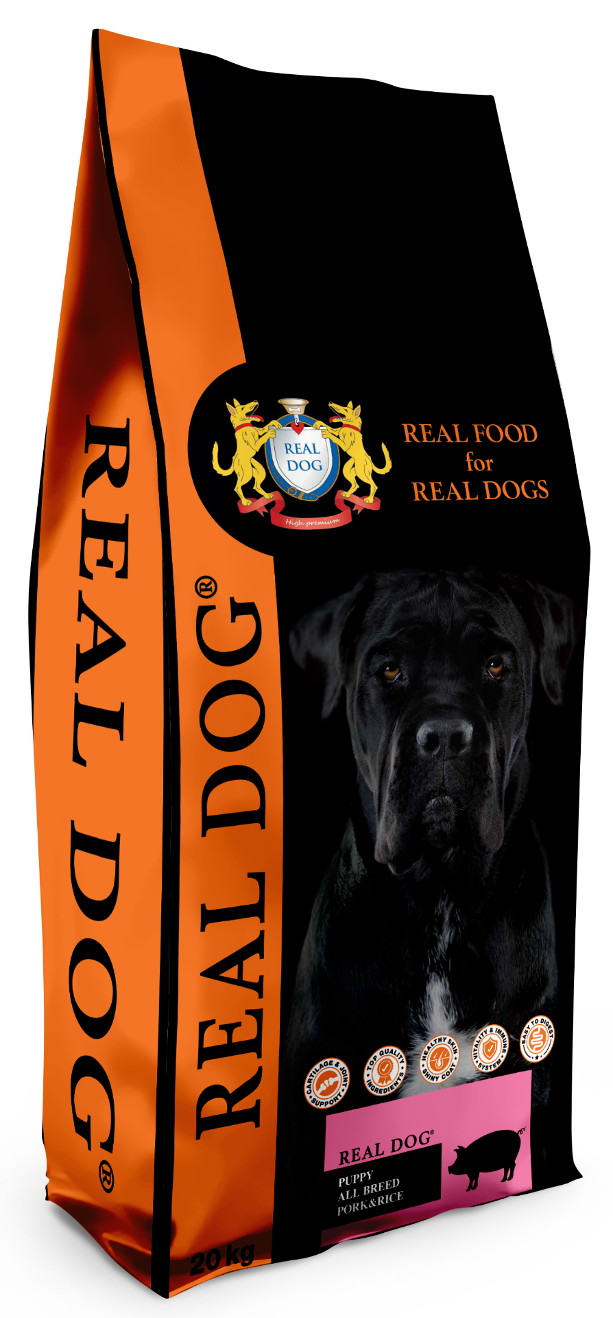 REAL DOG ADULT All Breeds PORK & RICE 20kg