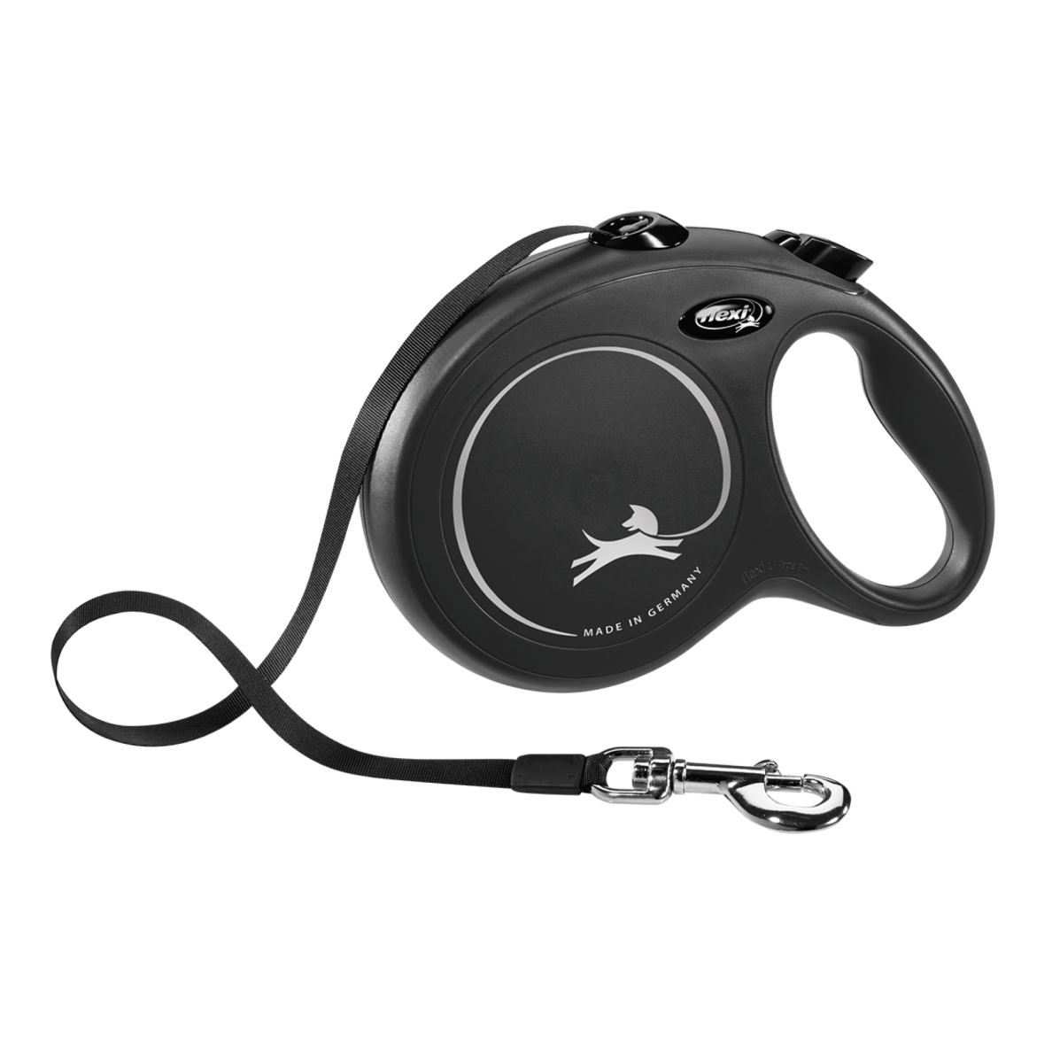 Flexi New Classic Juodas M juosta 5m/25kg