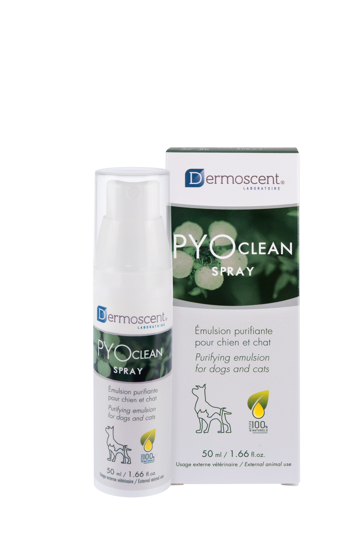 Dermoscent PYOclean® Spray purškalas šunims ir katėms 50 ml