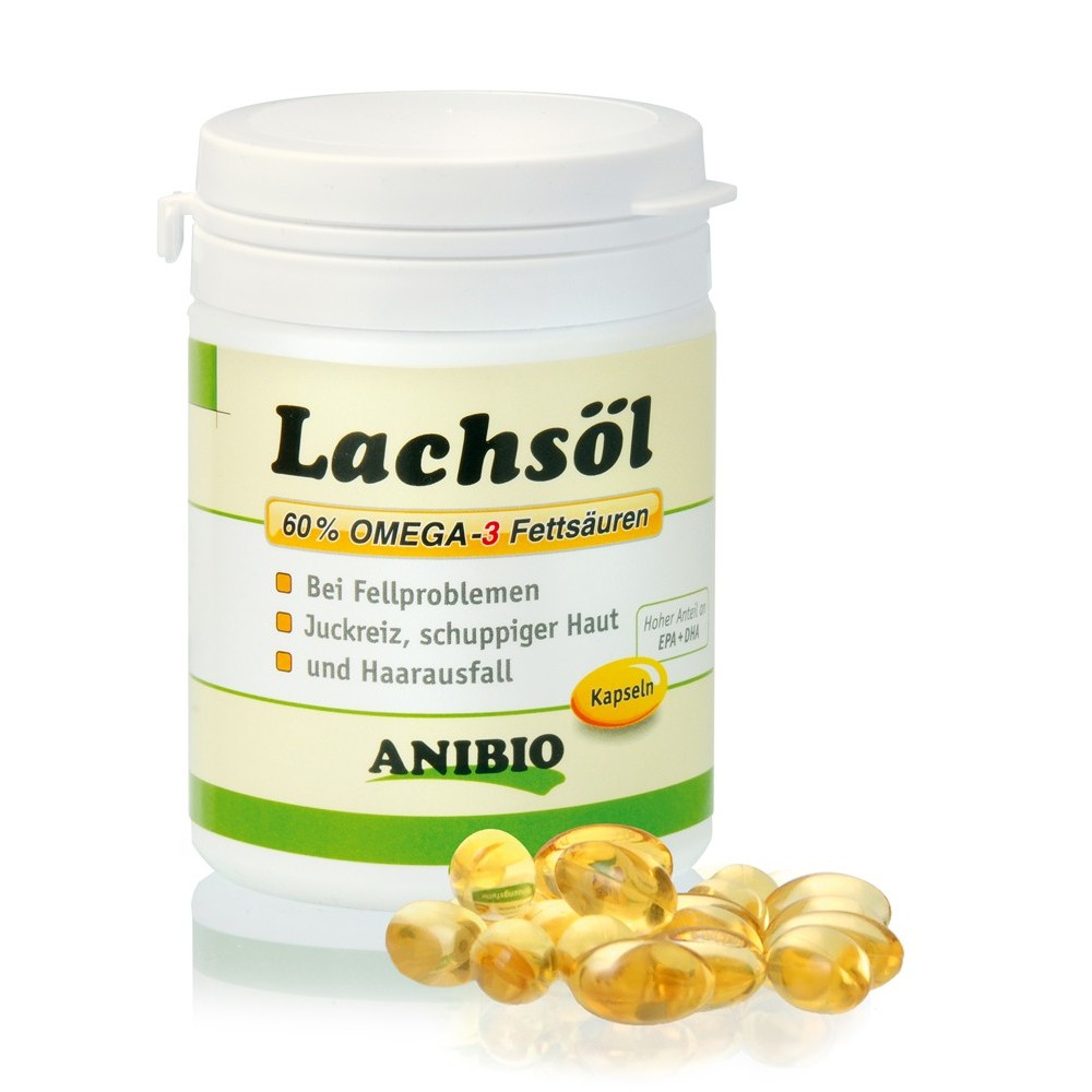 ANIBIO LACHSOL-lašišų aliejus 180 kaps.