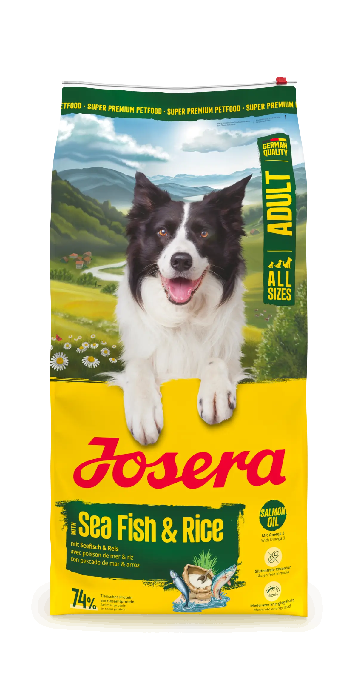 Josera Sea Fish + Rice A/S sausas pašaras šunims su jūros žuvim, 12,5kg