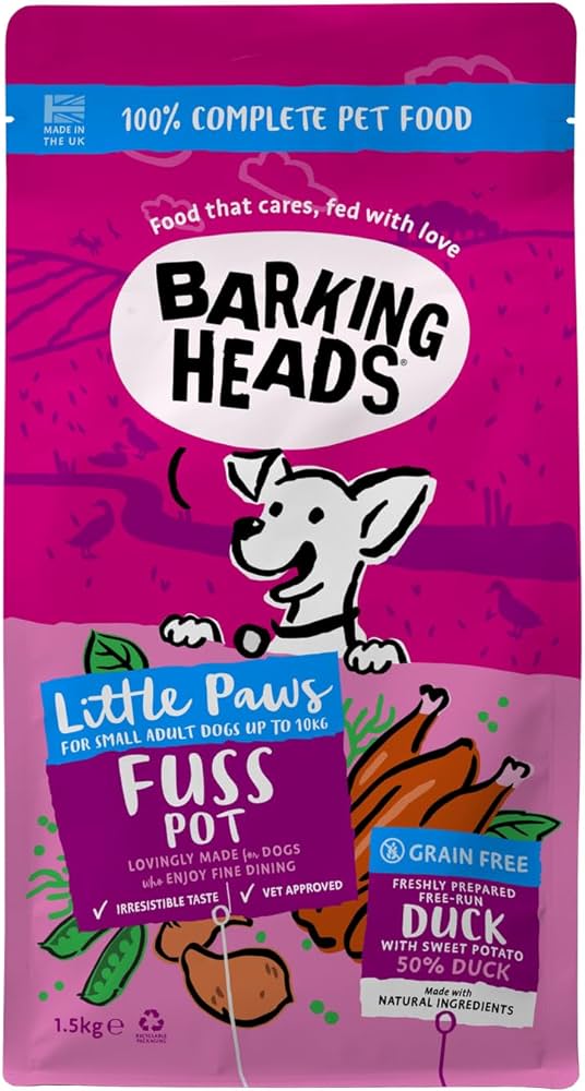 BARKING HEADS Little Paws Fuss Pot Small duck 1.5kg