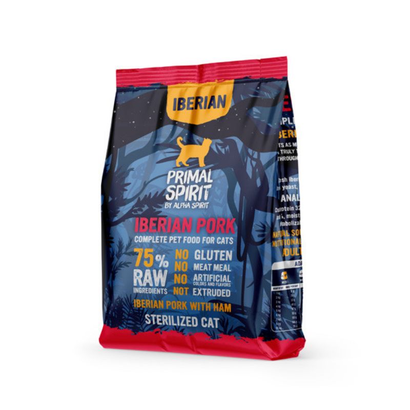 PRIMAL IBERIAN Pork pašaras katėm su kiauliena 1kg