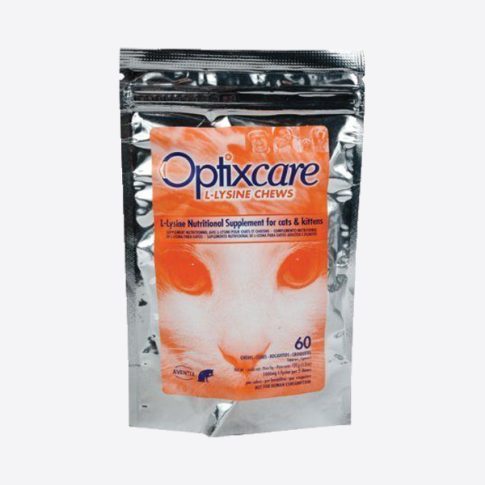 Optixcare L-lizinas pašaro papildas katėms ir kačiukams N60