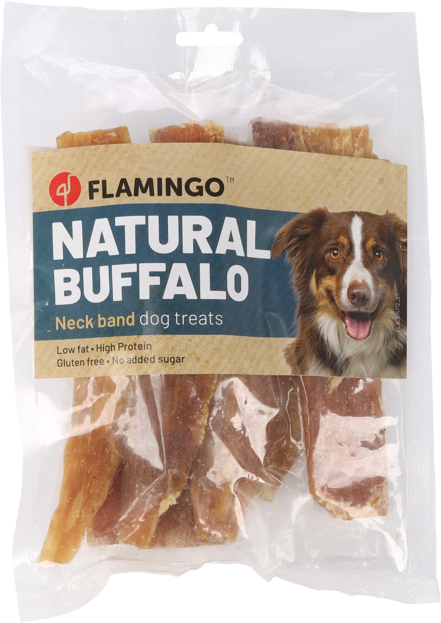 Flamingo nature skanėstas buivolo kaklo juostos 150g