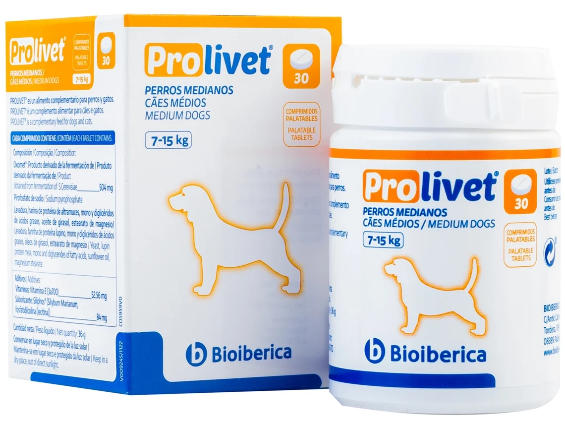 PROLIVET® vidutinio dydžio 7-15 kg šunims, tabletės N30