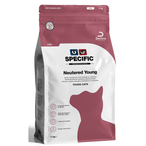 Kačių maistas Specific FND NEUTERED YOUNG 400g