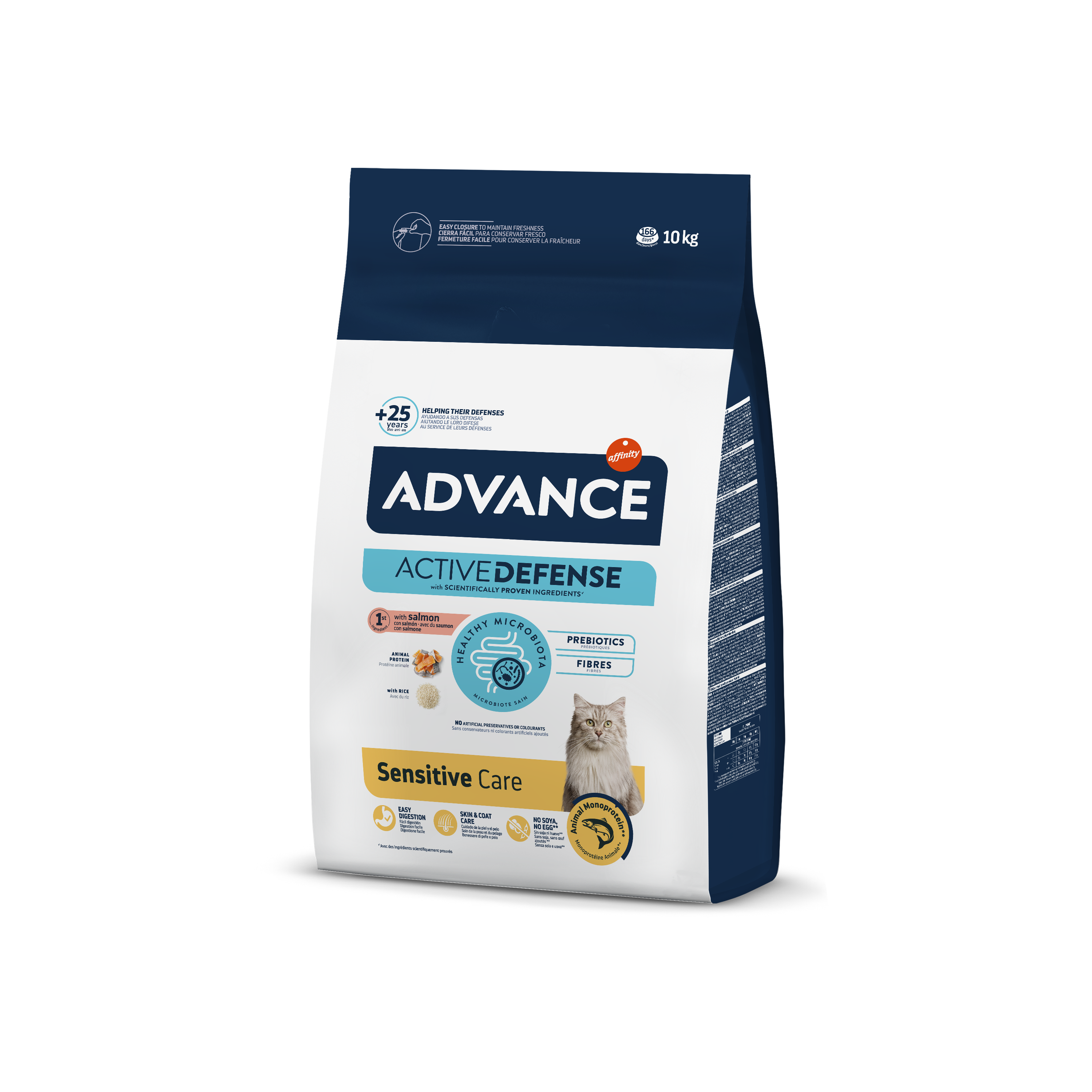 Kačių maistas Advance adult Sensitive cat salmon rice 10kg