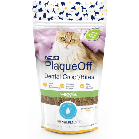 PlaqueOff Dental Bites – skanėstai burnos higienai katėms 60 g