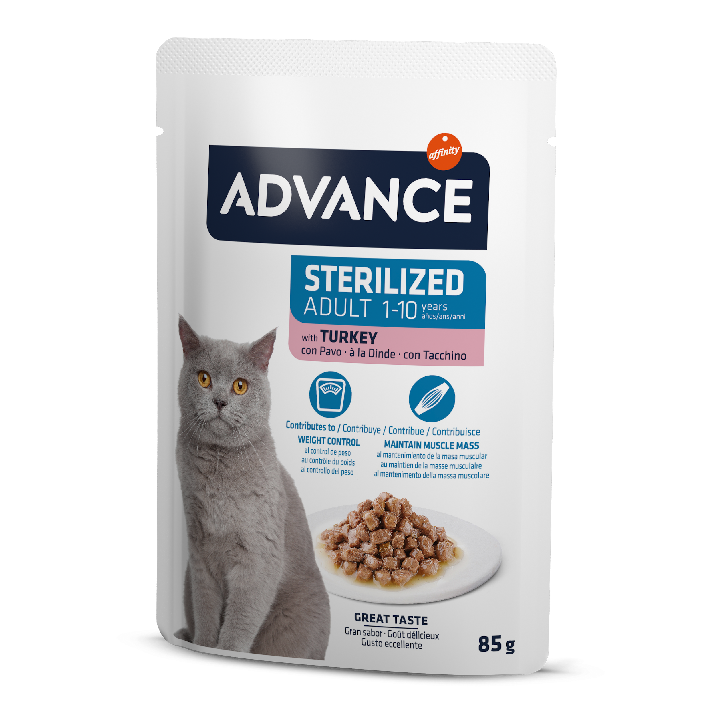 Advance Wet Sterilized Turkey 85Gx12vnt