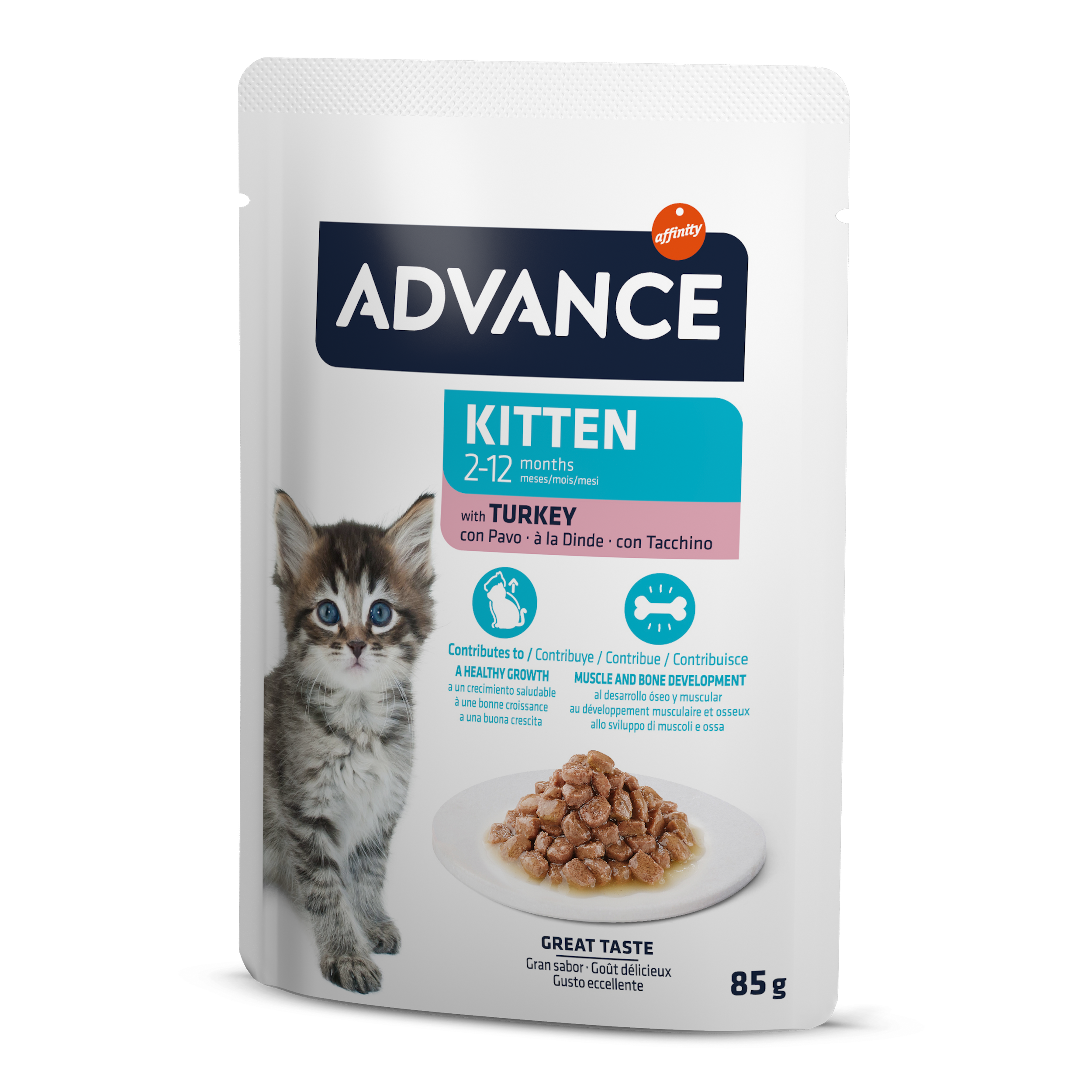 Advance Wet Kitten Turkey 85Gx12vnt