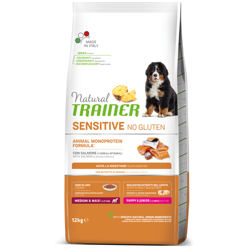 Trainer Sensitive Puppy Junior Medium/Maxi Salmon 12kg