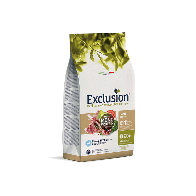 Exclusion Mediterraneo šunų maistas su ėriena mažų veislių šunims, 2 kg