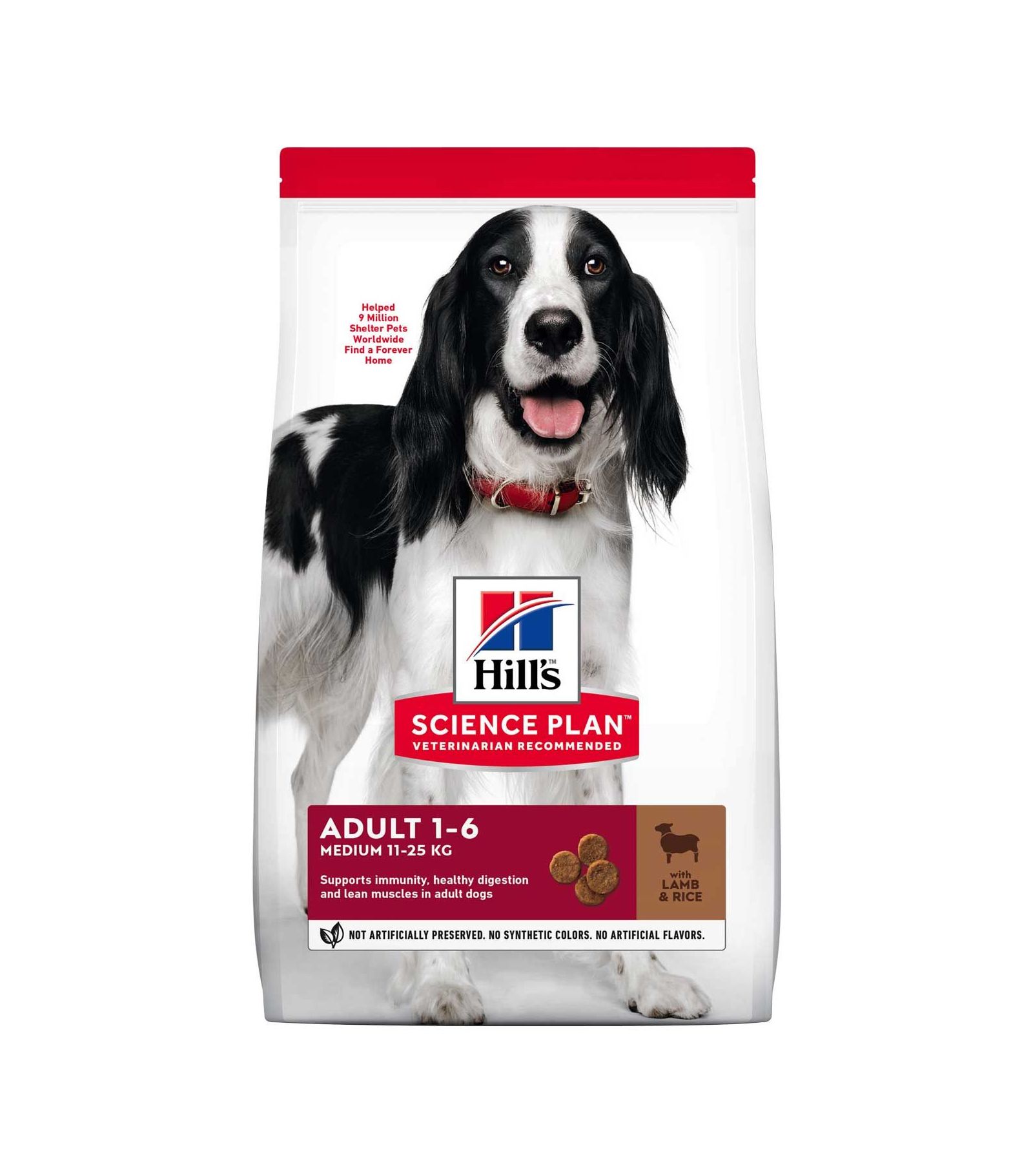 Hills Canine Adult Medium Lamb & Rice 14kg.