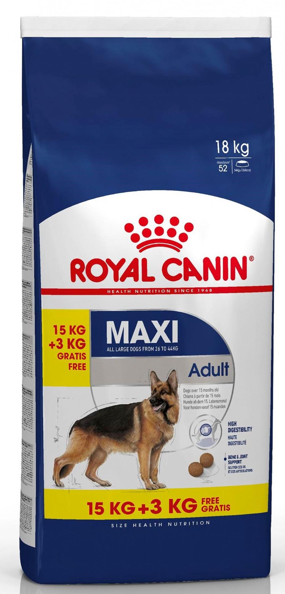Royal Canin Maxi Adult 15+3kg.