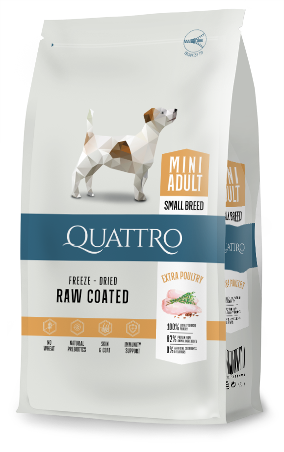 Quattro Extra Chicken adult small breed 7kg