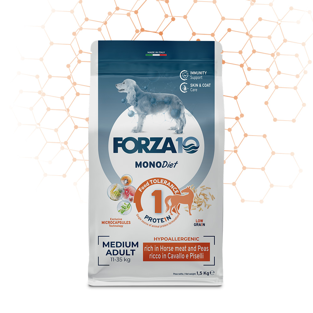 FORZA10 DIET Low Grain su arkliena ir žirneliais 12kg