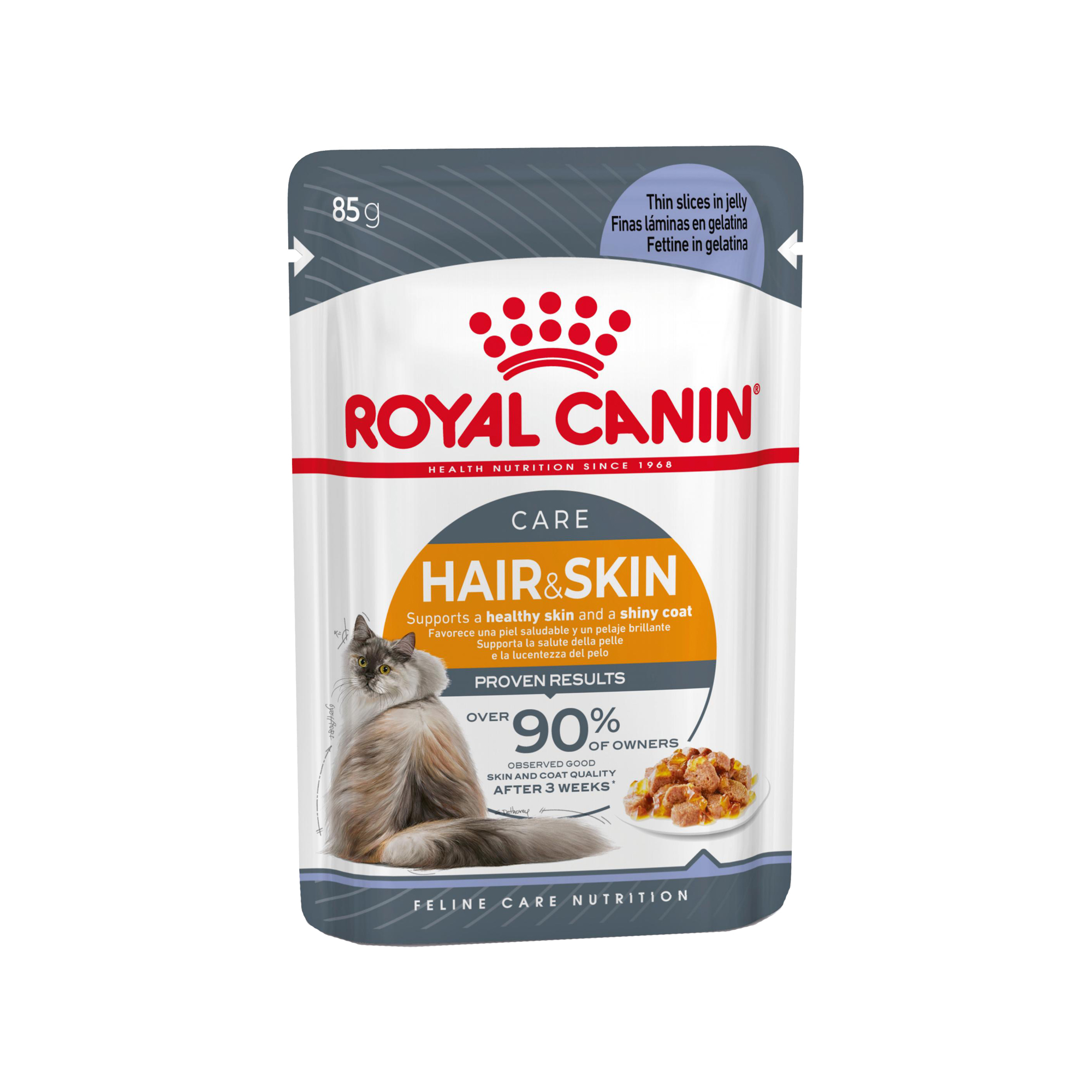 Royal Canin Hair & Skin Care Thin Slices in Jelly 12x85g