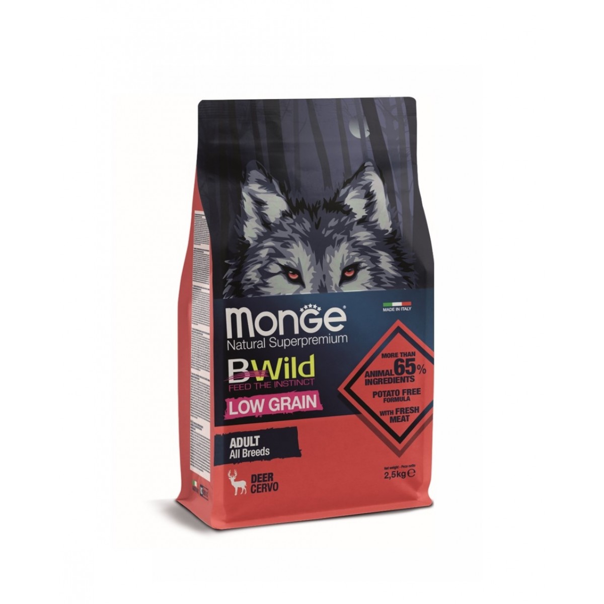 Monge DBWILD All Breeds Adult Deer 2,5kg