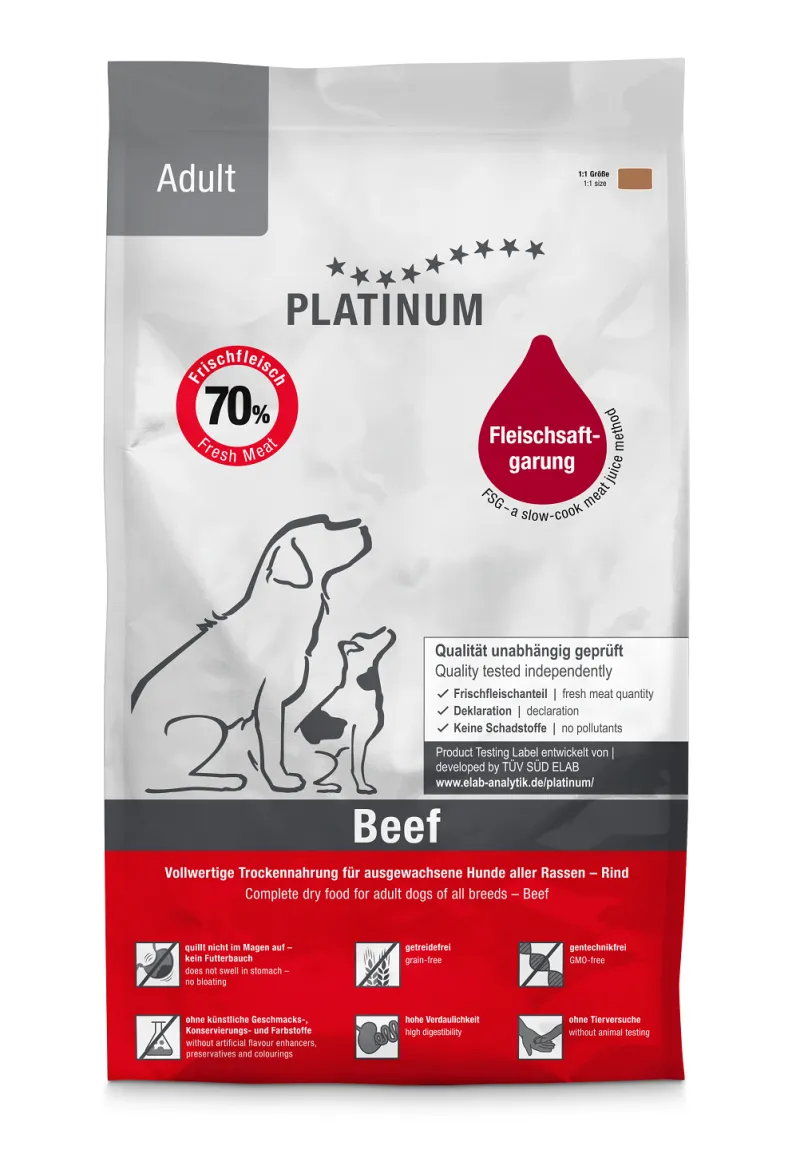 PLATINUM Adult Beef and Potato 1,5kg