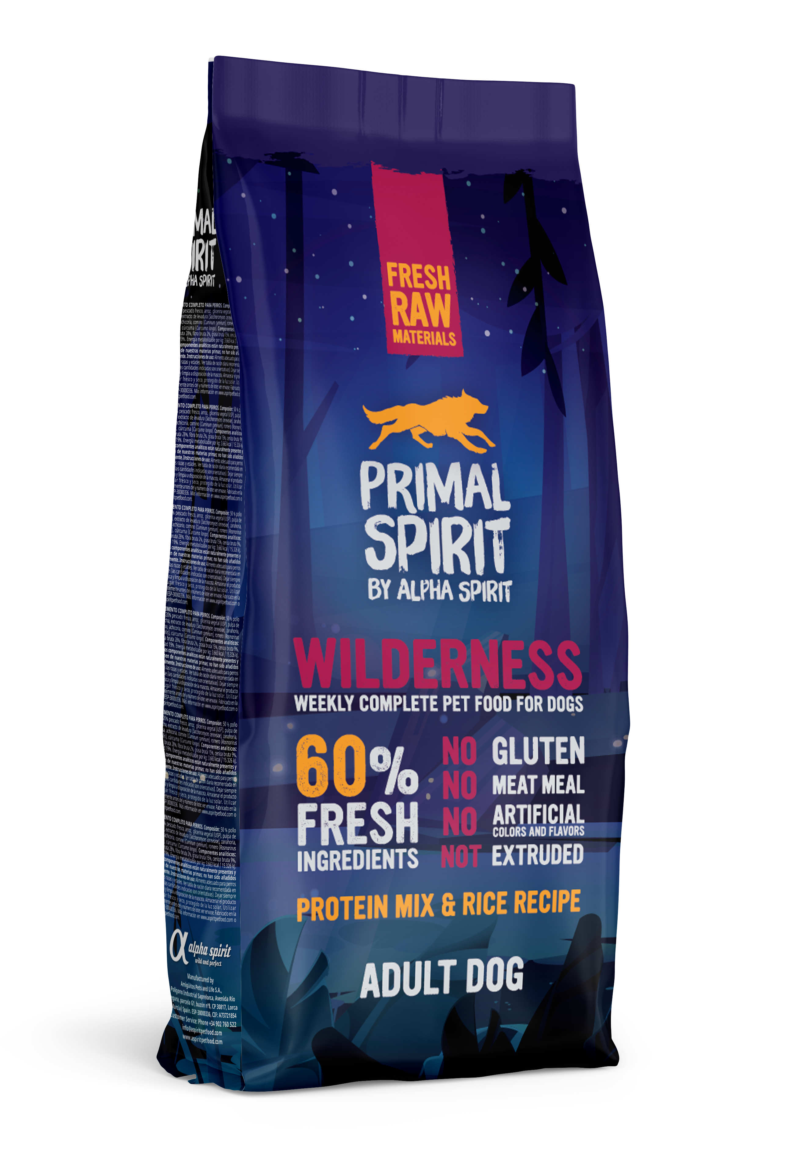 PRIMAL Wilderness Adult Dog drėgnas pašaras šunims 12kg
