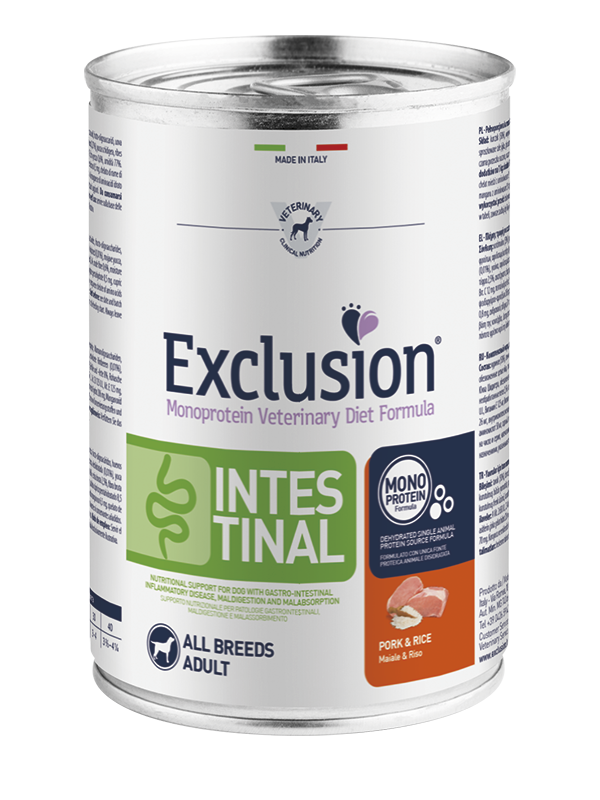 Exclusion intestinal PORK AND RICE ADULT ALL BREEDS 200gr